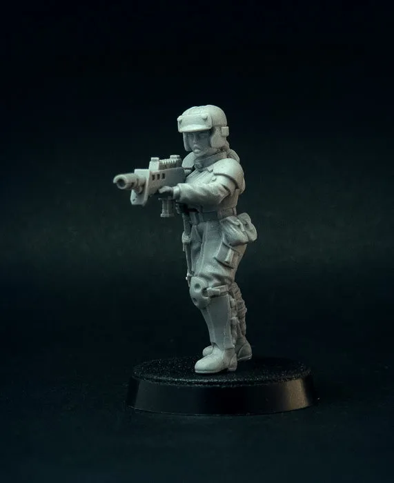 Brother Vinni Guard Girls soldats figurines résine 28mm lot de 8