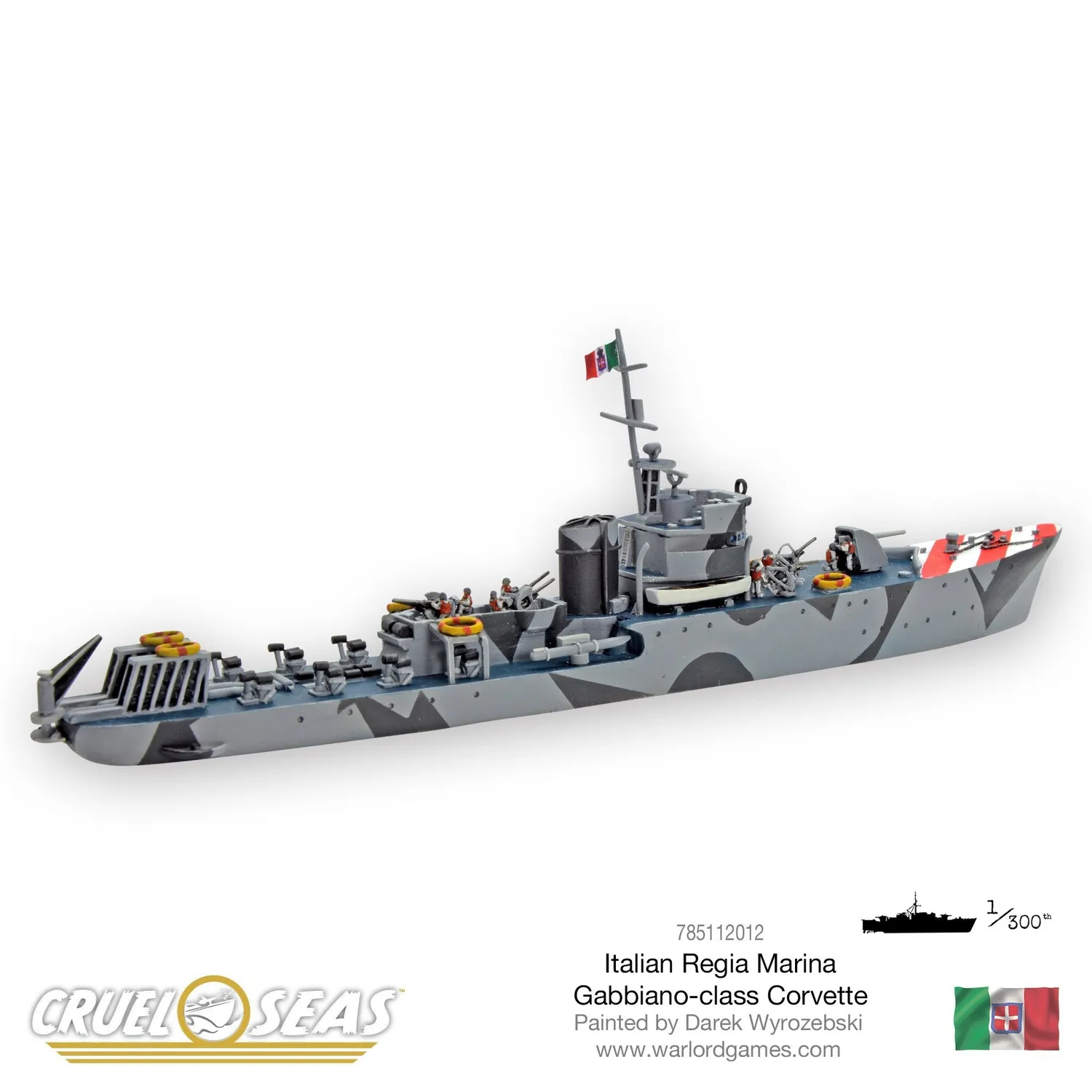Warlord Cruel Seas Gabbiano Corvette miniature résine
