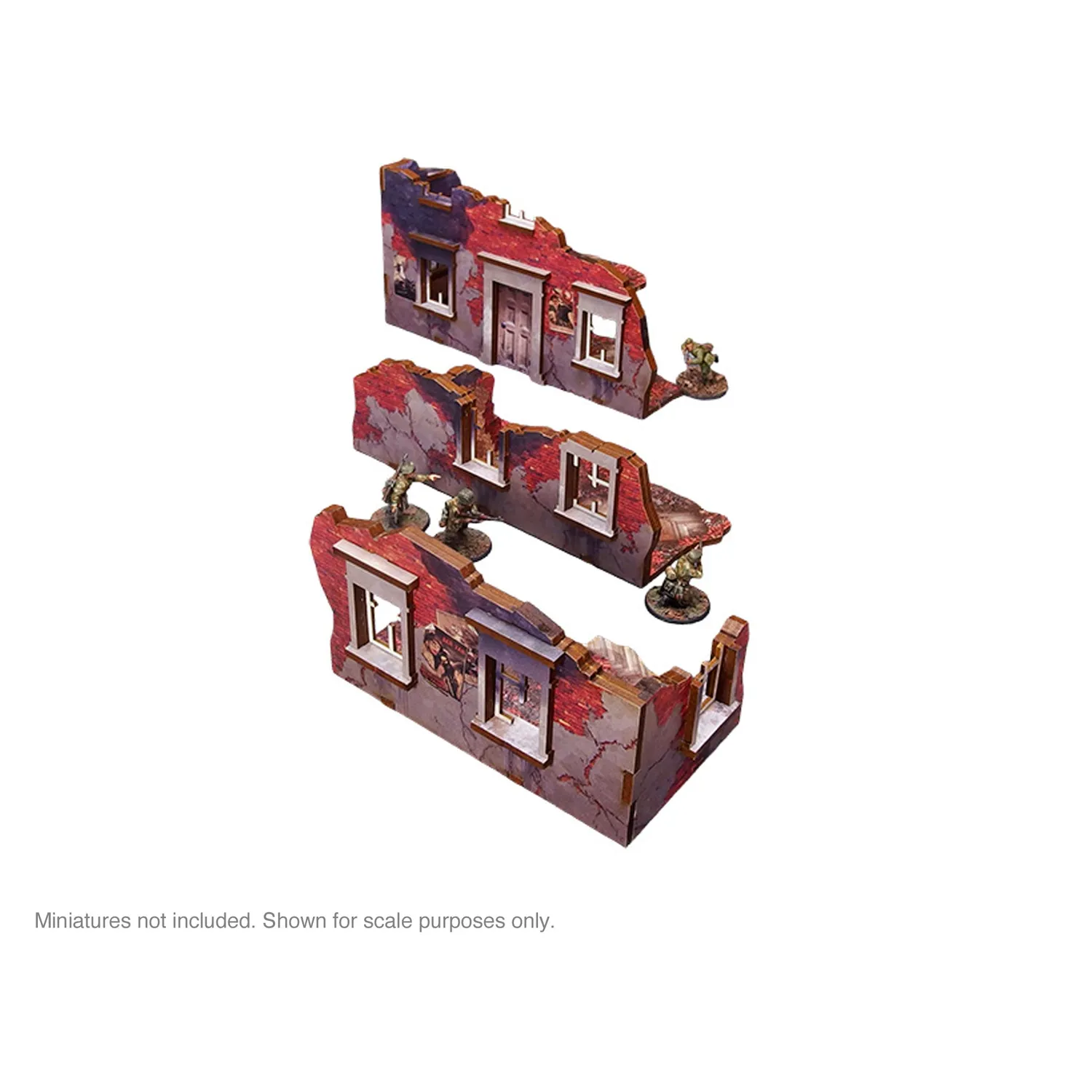 Bolt Action Ostfront Stalingrad bâtiment ruiné décor prépeint