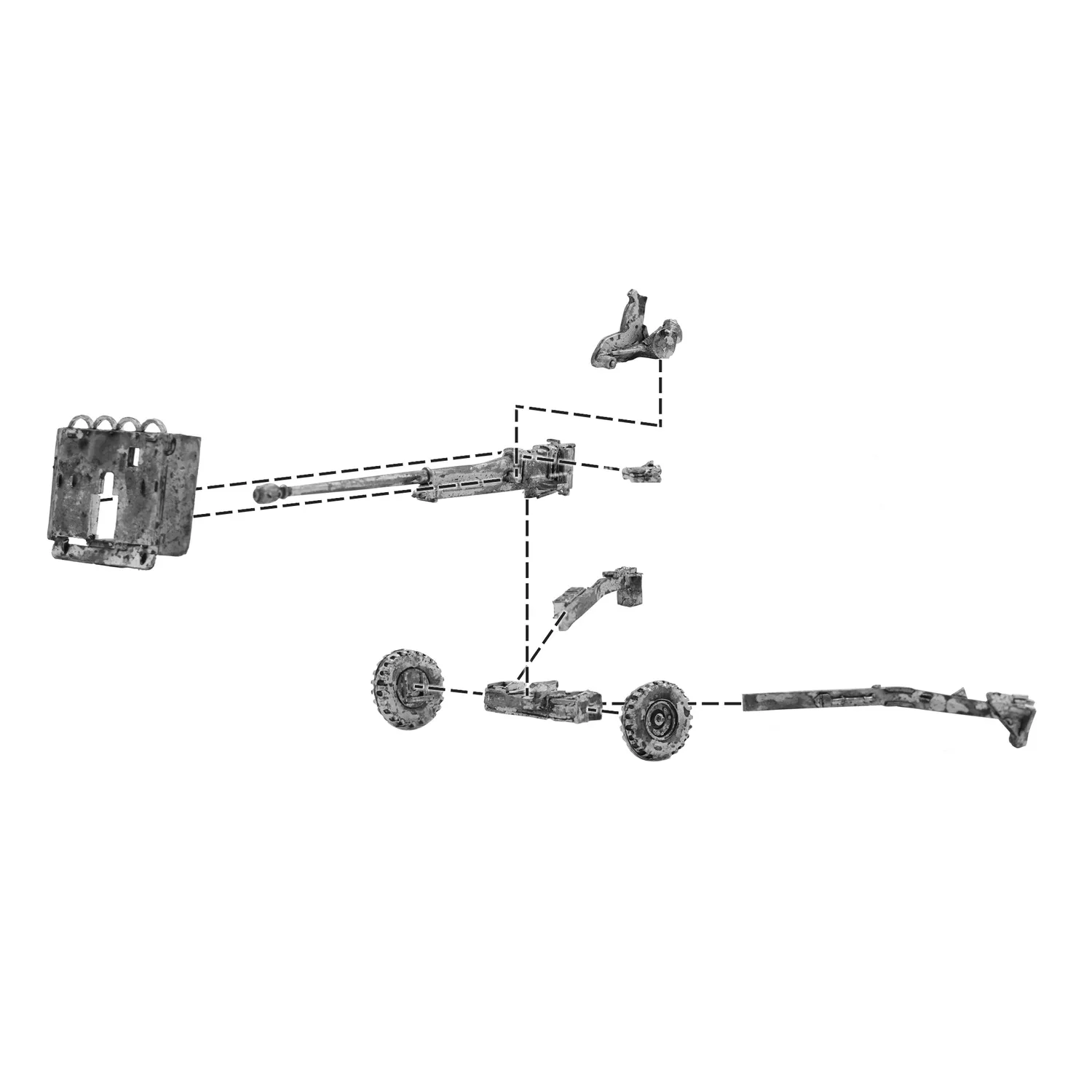 Bolt Action canon 17 pdr équipage hiver artillerie 28mm
