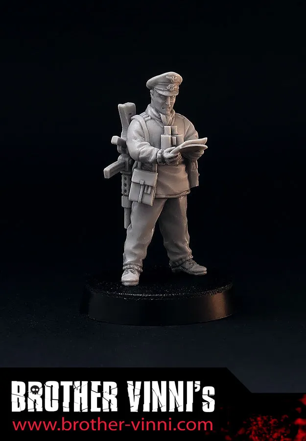 Brother Vinni World War 2 German Officer figurine 28 mm résine