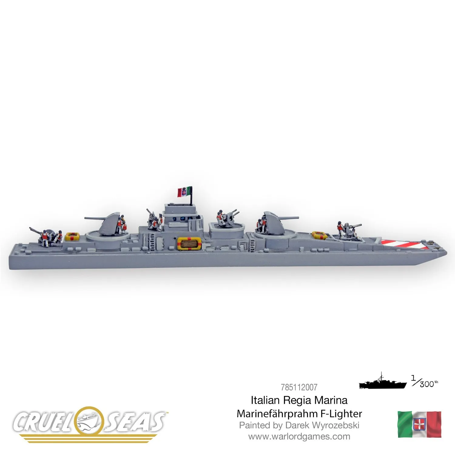 Cruel Seas Marinefahrprahm F-Lighter navire résine