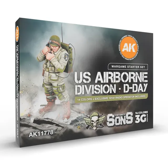 Des Tranchées aux Barricades Starter D-Day Paras US peinture 14 couleurs