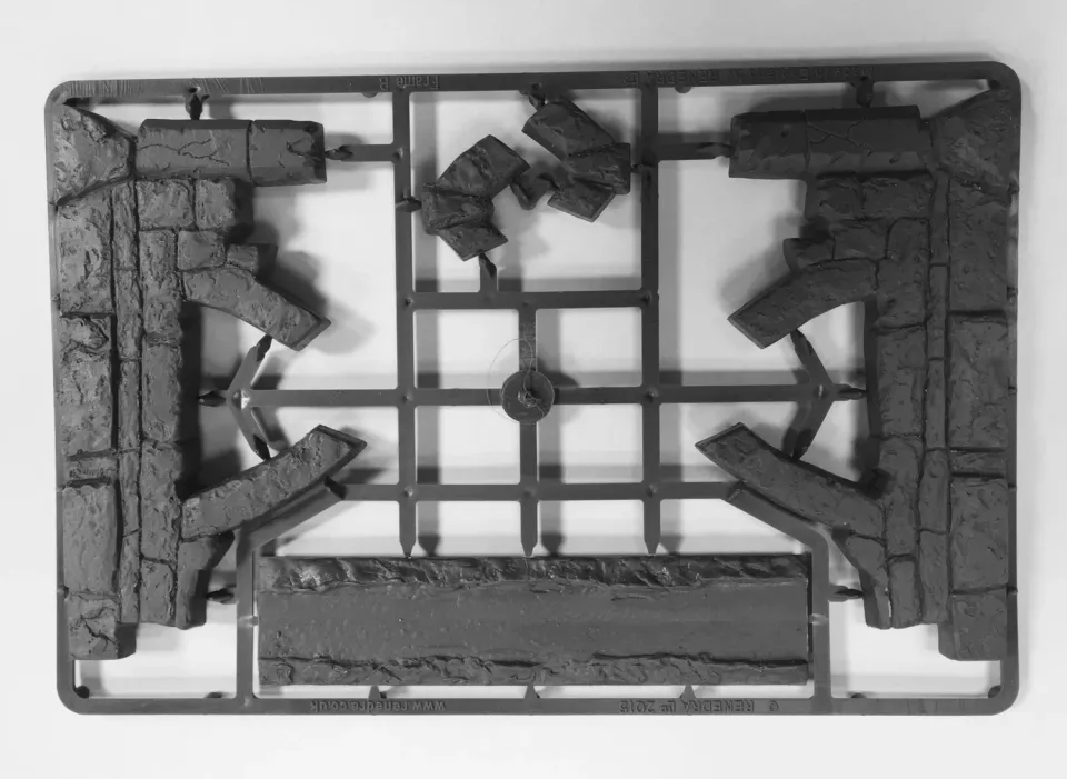 Bolt Action Stone Ruins 2 décor plastique 1 grappe
