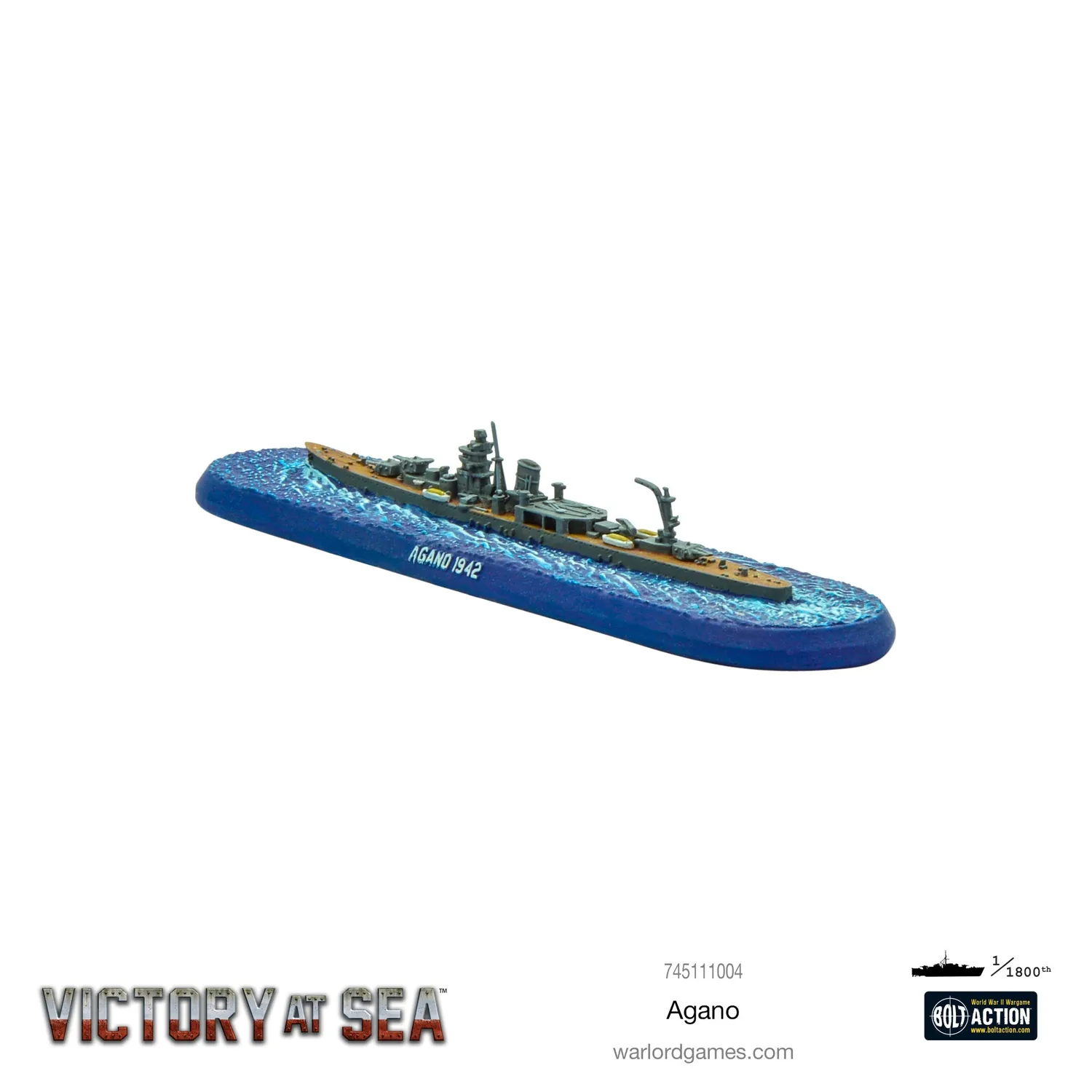 Bolt Action Victory at Sea Agano navire résine japonais