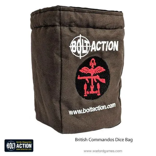 Bolt Action Commandos britanniques sac à dés tissu