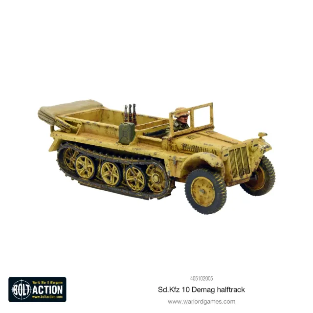 Bolt Action Sd.KFZ 10 Demag Halftrack véhicule 1 unité remorqueur