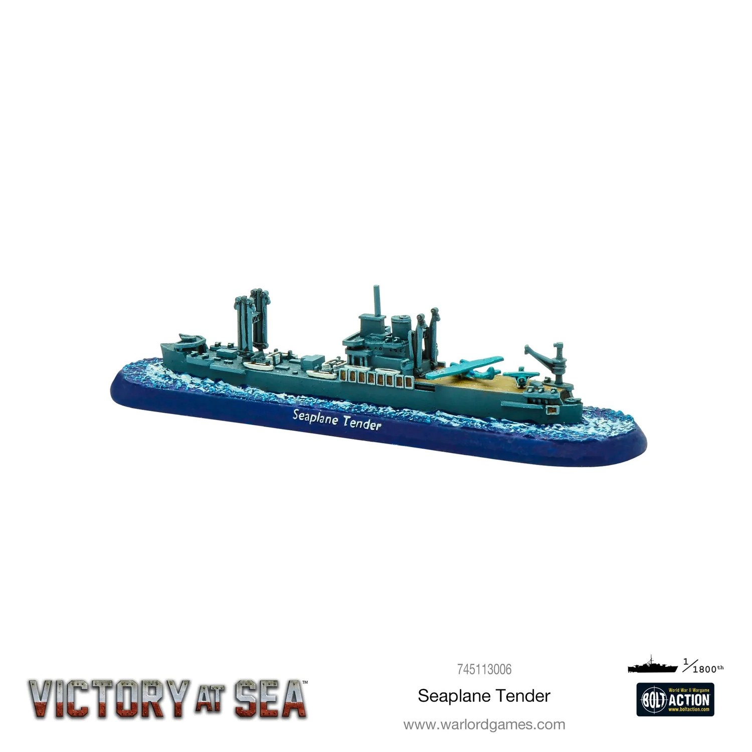 Bolt Action Victory at Sea Seaplane Tender navire résine