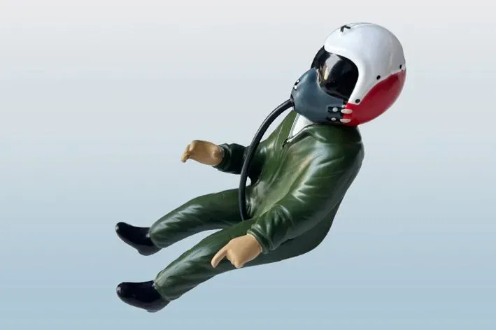Black Horse Model Pilot doll for Viper Jet 80-100N BH181 figurine pilote