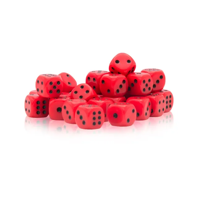 Bolt Action Spot Dice 10mm dés rouges points noirs x30