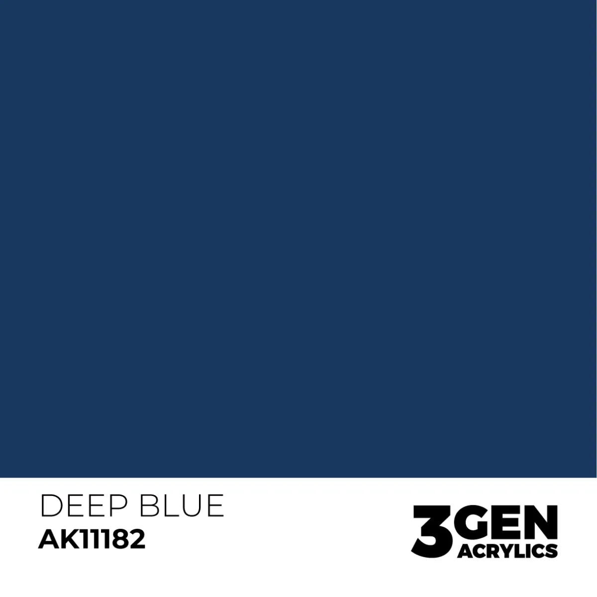 AK Interactive 3Gen Deep Blue peinture acrylique 17ml bleu