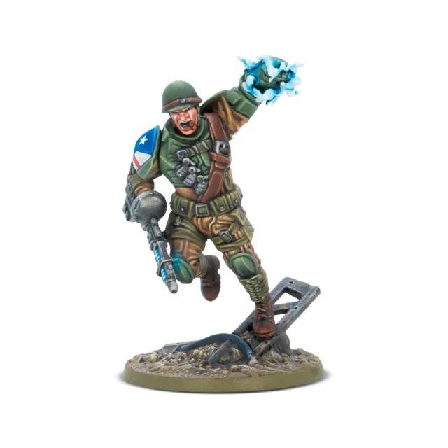 Bolt Action Konflikt'47 Slammer Samuels figurine plastique Paragon