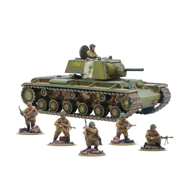 Bolt Action KV-1/2 Heavy Tank char en plastique soviétique