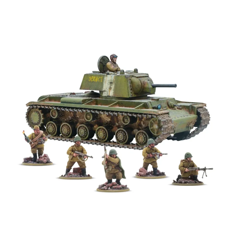 Bolt Action KV-1/2 Heavy Tank char en plastique soviétique