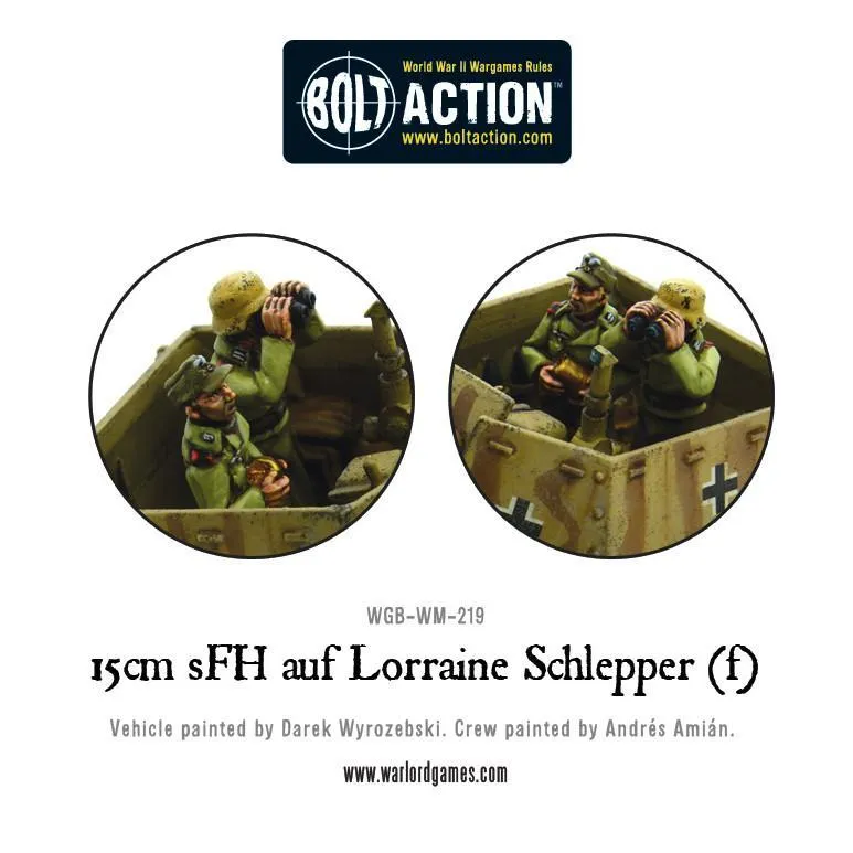 Bolt Action 15cm sFH Lorraine Schlepper canon automoteur