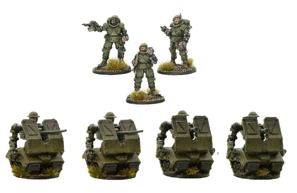 Bolt Action Konflikt 47 Commonwealth Support Platoon figurines
