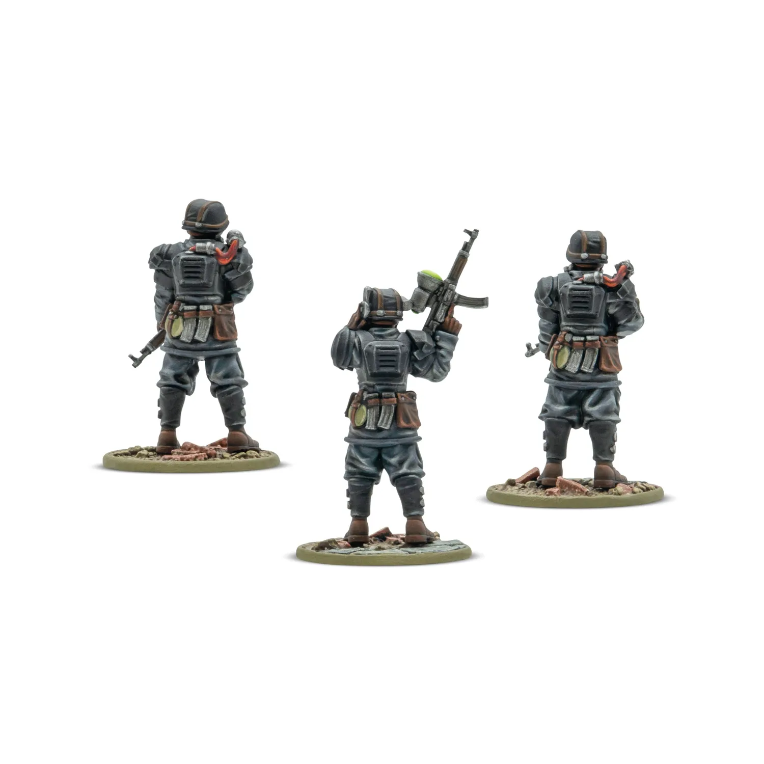 Bolt Action Konflikt ’47 Totenrotte platoon commander & bodyguard figurines résine