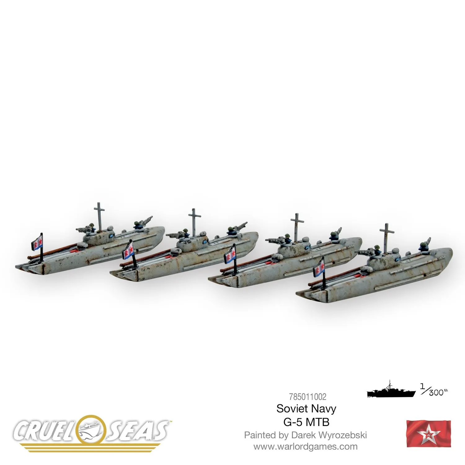 Bolt Action Soviet G-5 MTBs vedettes torpilleurs en métal