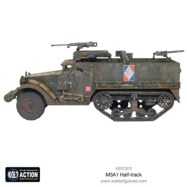 Bolt Action M3A1 Half-track maquette plastique US
