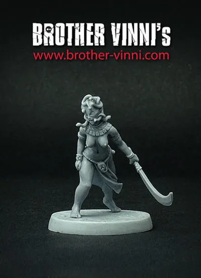 BROTHER VINNI Medusa figurine 28 mm 1 pièce en résine