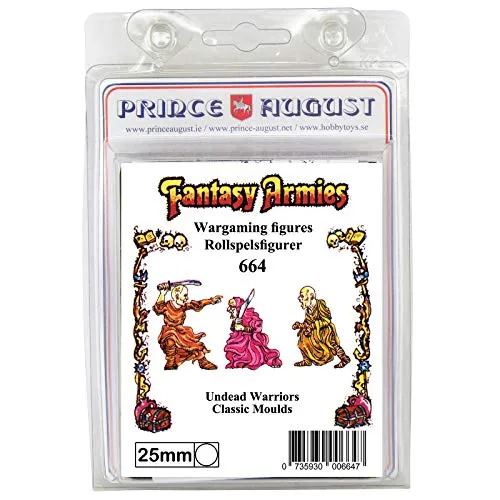 Prince August Fantasy Armies PA664 moule guerriers morts-vivants 25 mm