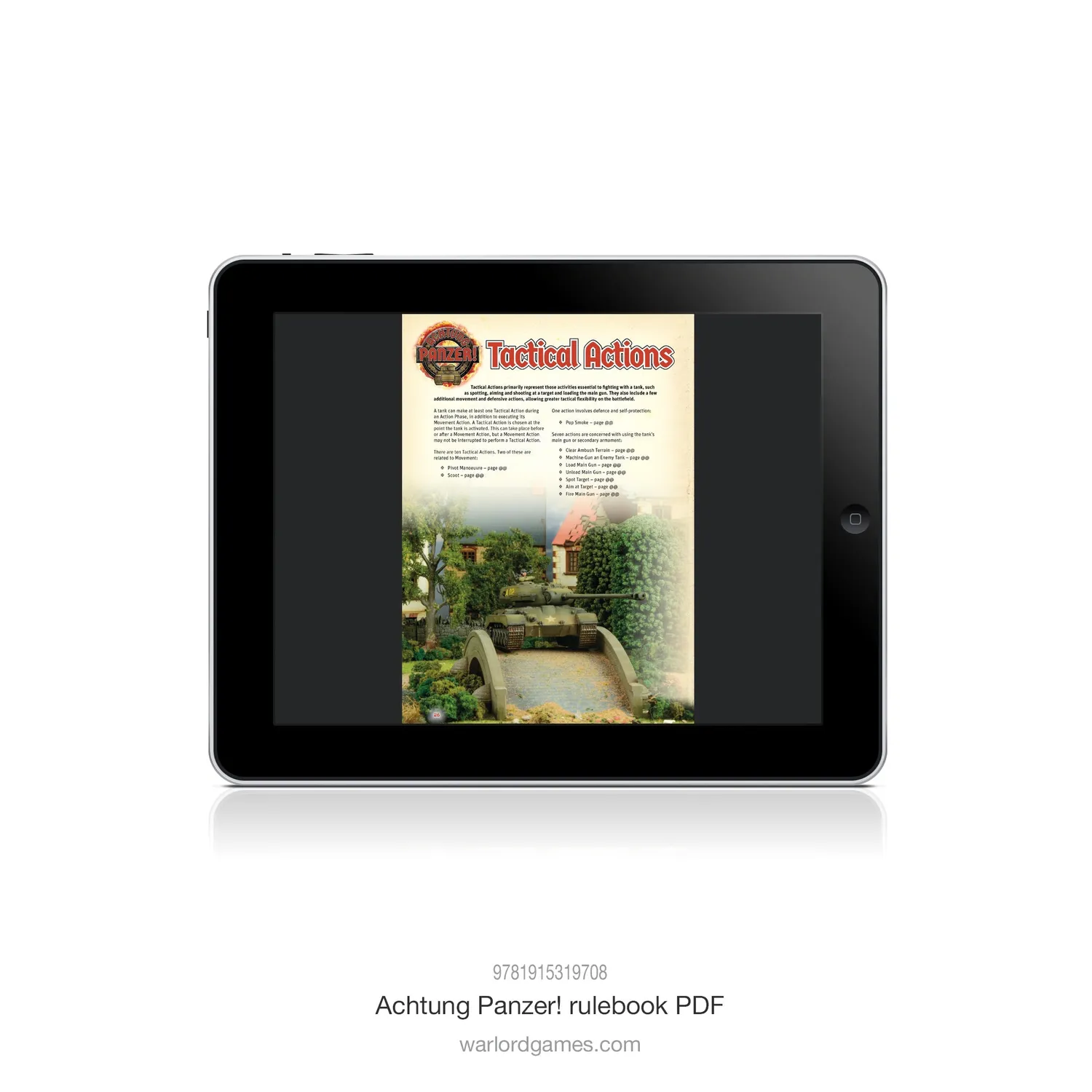 Bolt Action Achtung Panzer! Digital rulebook PDF livre de règles numérique