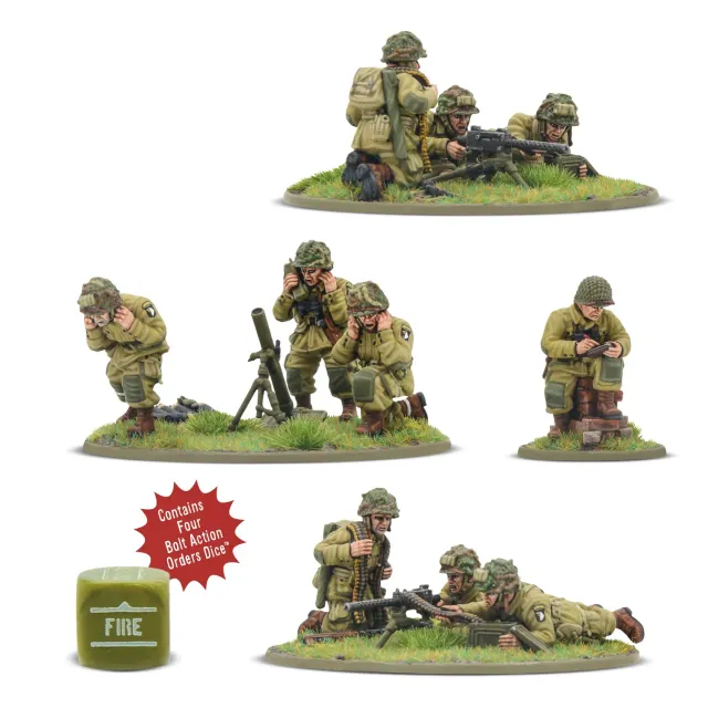 Warlord Bolt Action US Airborne D-Day armes lourdes