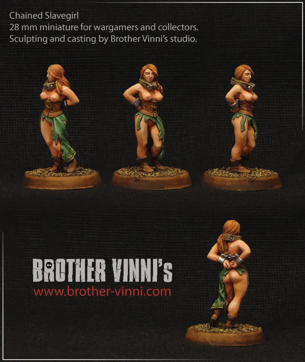 Brother Vinni slave girl 1 figurine 28mm résine adulte