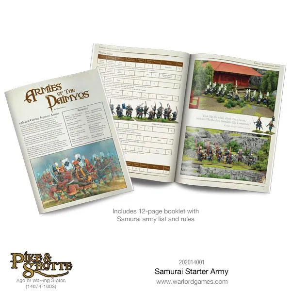 Bolt Action Samurai Starter Army coffret figurines féodal