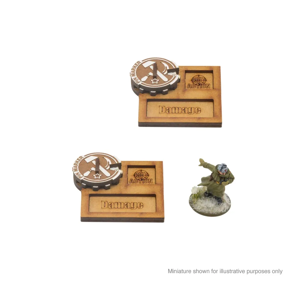 Bolt Action marqueurs véhicule MDF soviétique lot de 2