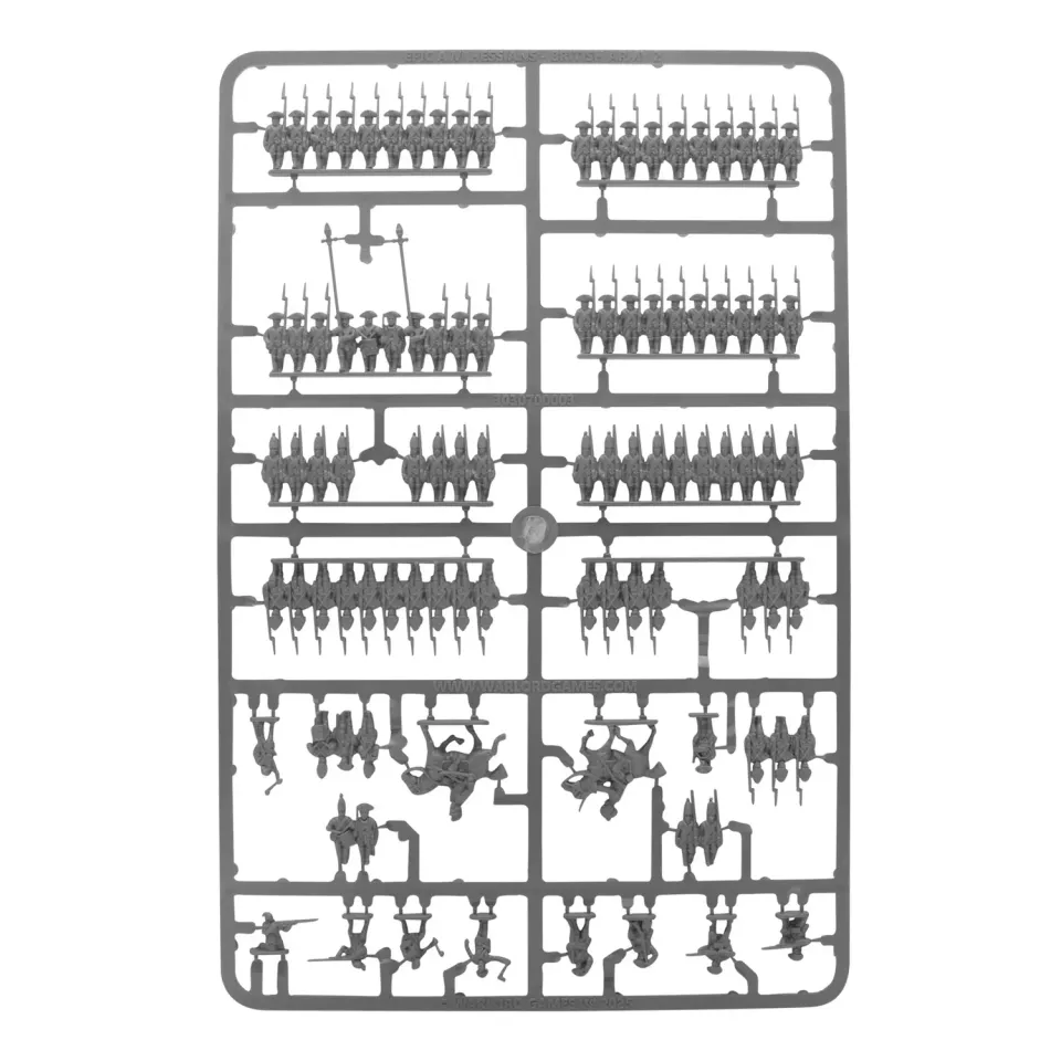 Bolt Action Epic American War of Independence British Army sprue 2 Hessians figurines plastique