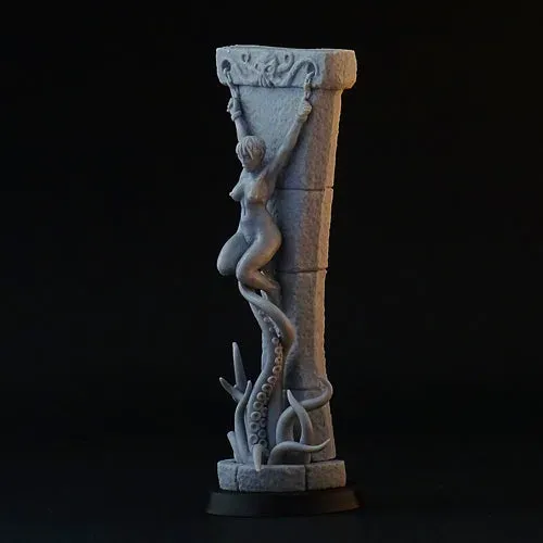 Brother Vinni Sacrifice Girl on Altar figurine résine 28mm rituel