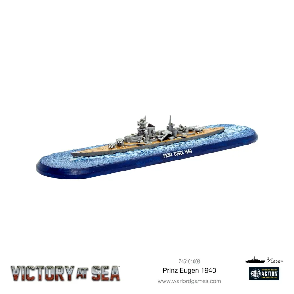 Victory at Sea Prinz Eugen croiseur Kriegsmarine résine