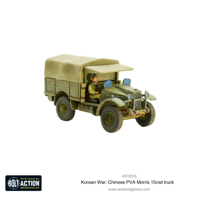Bolt Action Korean War camion Morris 15cwt Chinese PVA résine