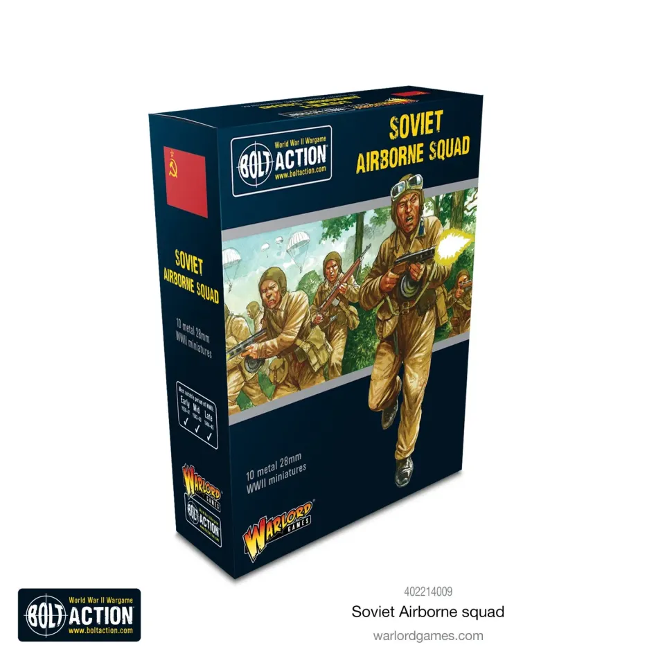 Bolt Action Soviet Airborne Squad figurines métal 10 figurines
