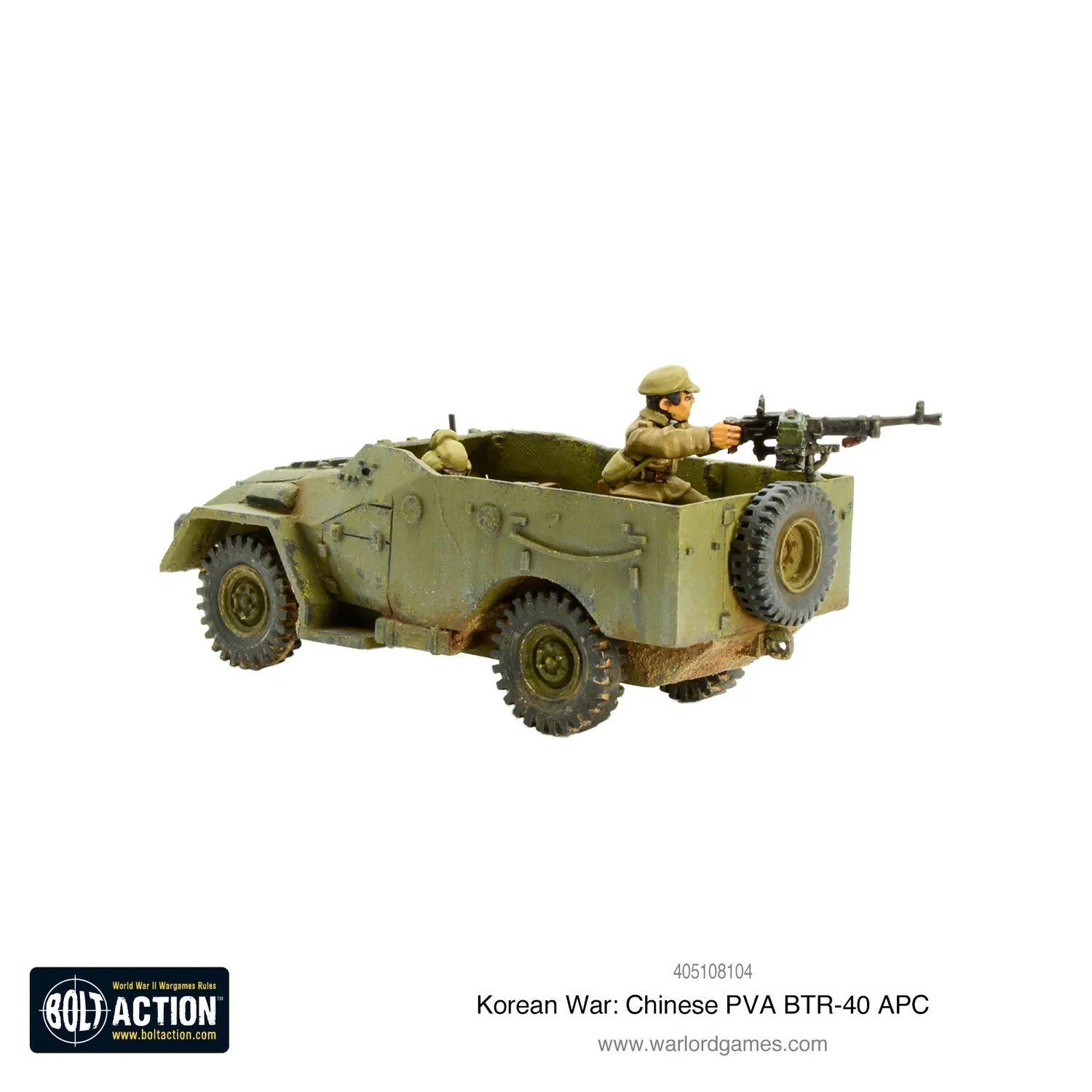 Warlord Games Bolt Action BTR-40 PVA chinois Corée résine 28 mm