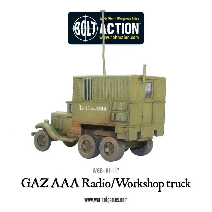 Bolt Action GAZ AAA Radio véhicule atelier résine soviétique