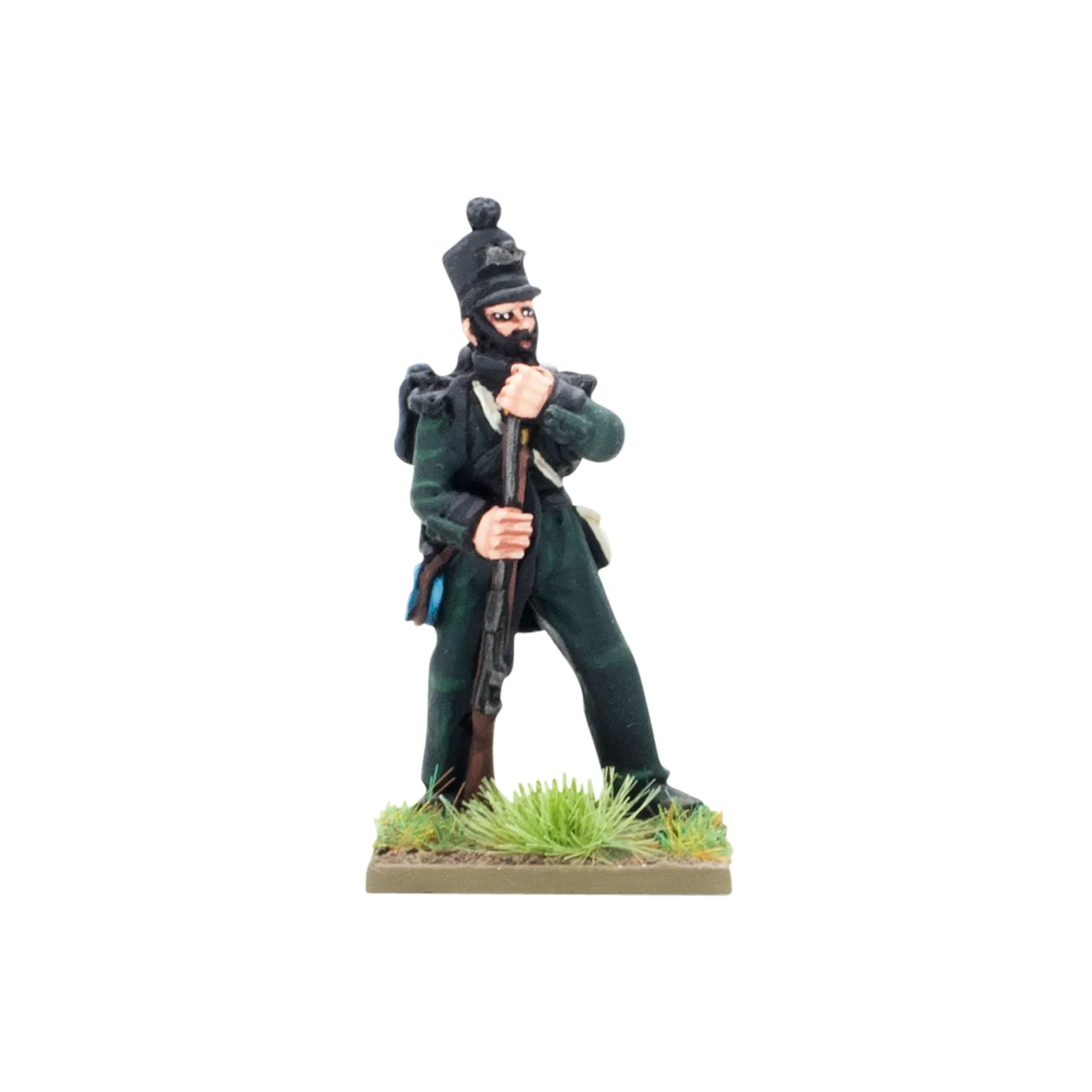 Black Powder Crimean War British Rifle Brigade in shakos figurines métal