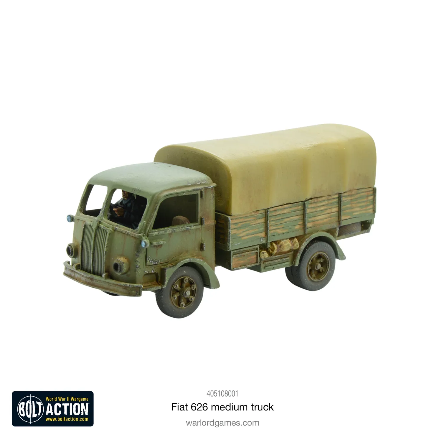 Bolt Action Fiat 626 camion moyen résine métal