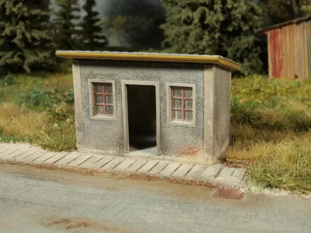 Albion Bus Stop abribus miniature H0 kit
