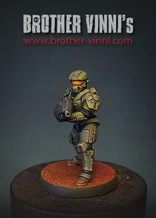 Brother Vinni Space Commander figurine résine 28mm officier