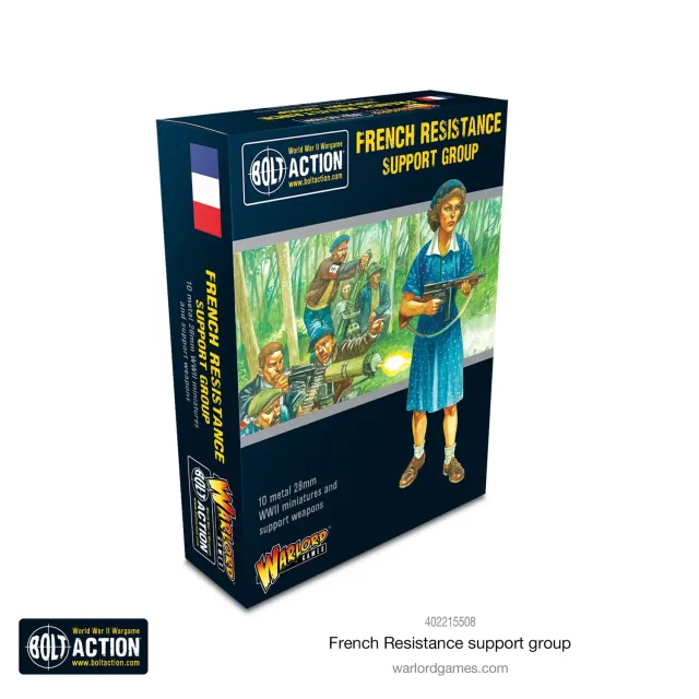 Bolt Action French Resistance Support Group figurines 28mm