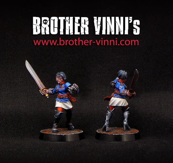 Brother Vinni Female Fleet Officer Miniature figurine résine 28 mm