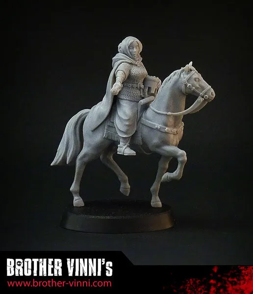 Brother Vinni Matilda of Tuscany figurine résine 28mm montée