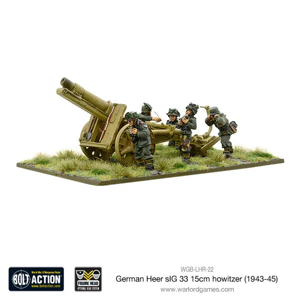 Bolt Action German Heer sIG 33 15cm howitzer 1943-45 canon métal