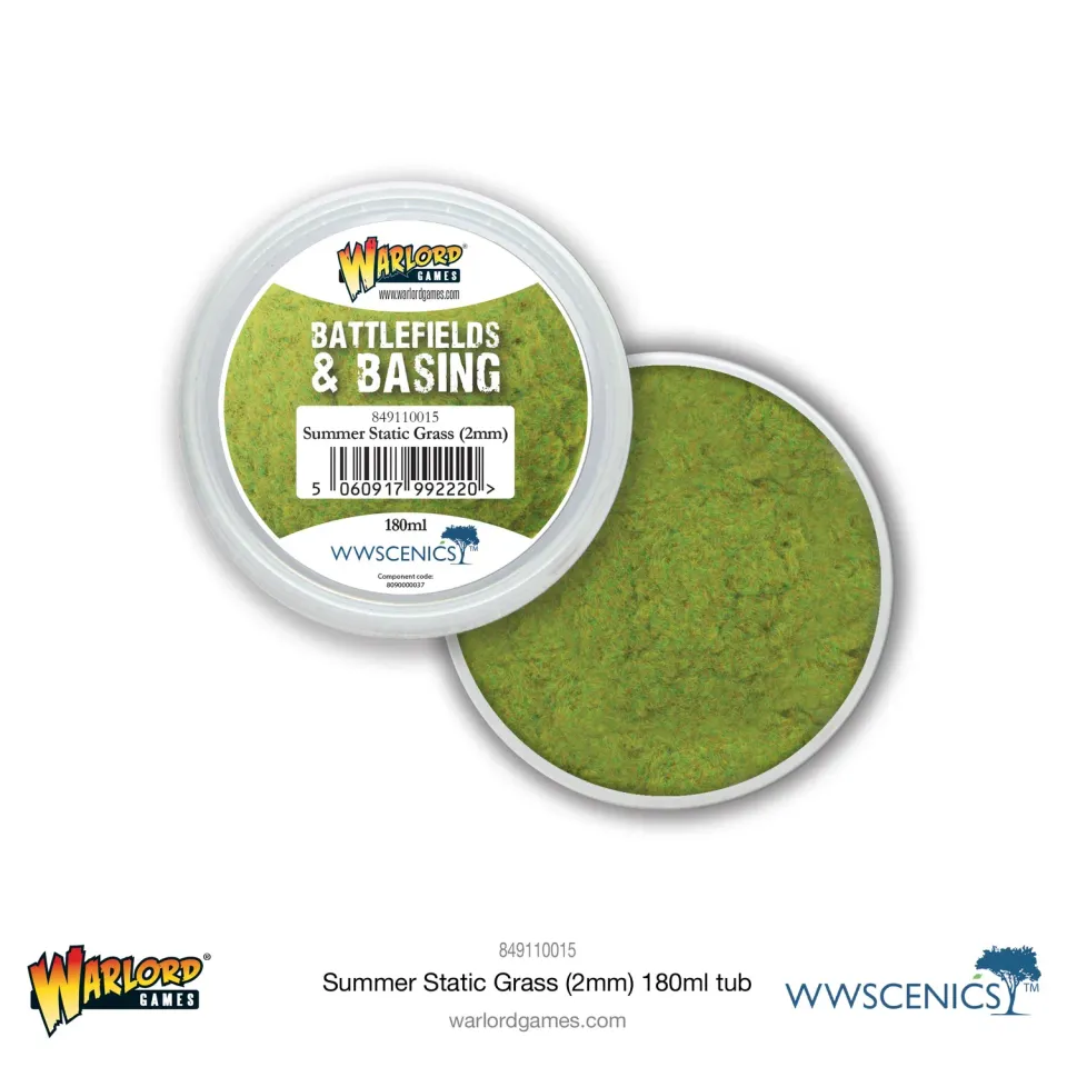 Battlefields & Basing Summer herbe statique 2mm pot 180ml