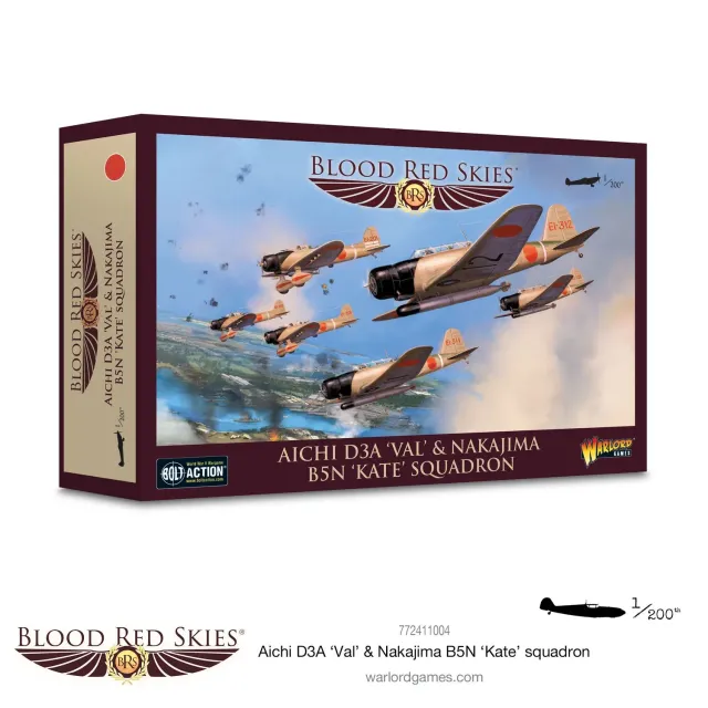 Bolt Action Blood Red Skies Val Kate escadron figurines 6 résine
