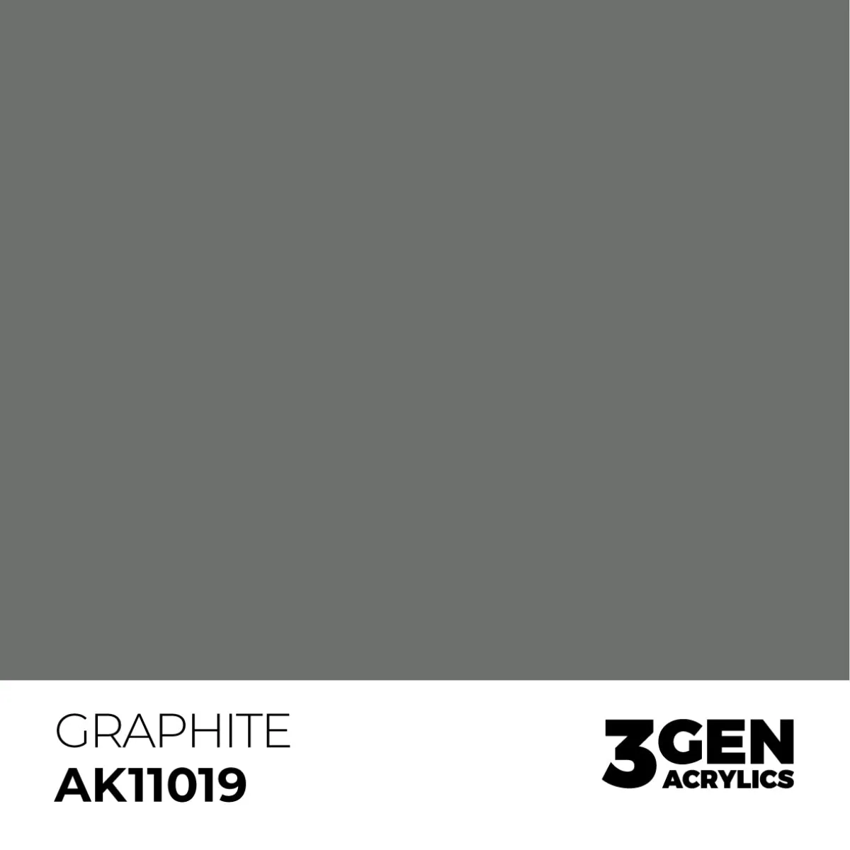 AK Interactive 3Gen Acrylic Graphite peinture acrylique grise 17 ml