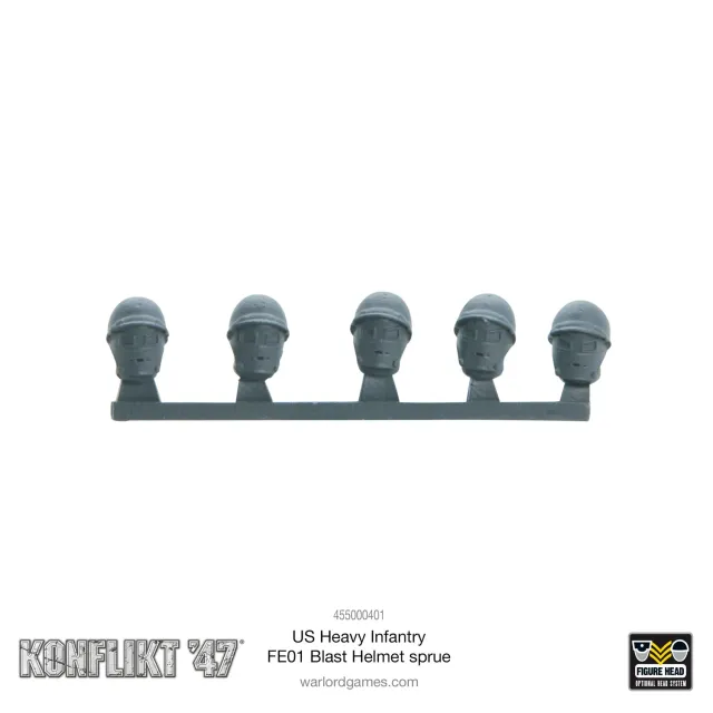 Konflikt ’47 US Heavy Infantry FE01 Blast Helmet sprue casques