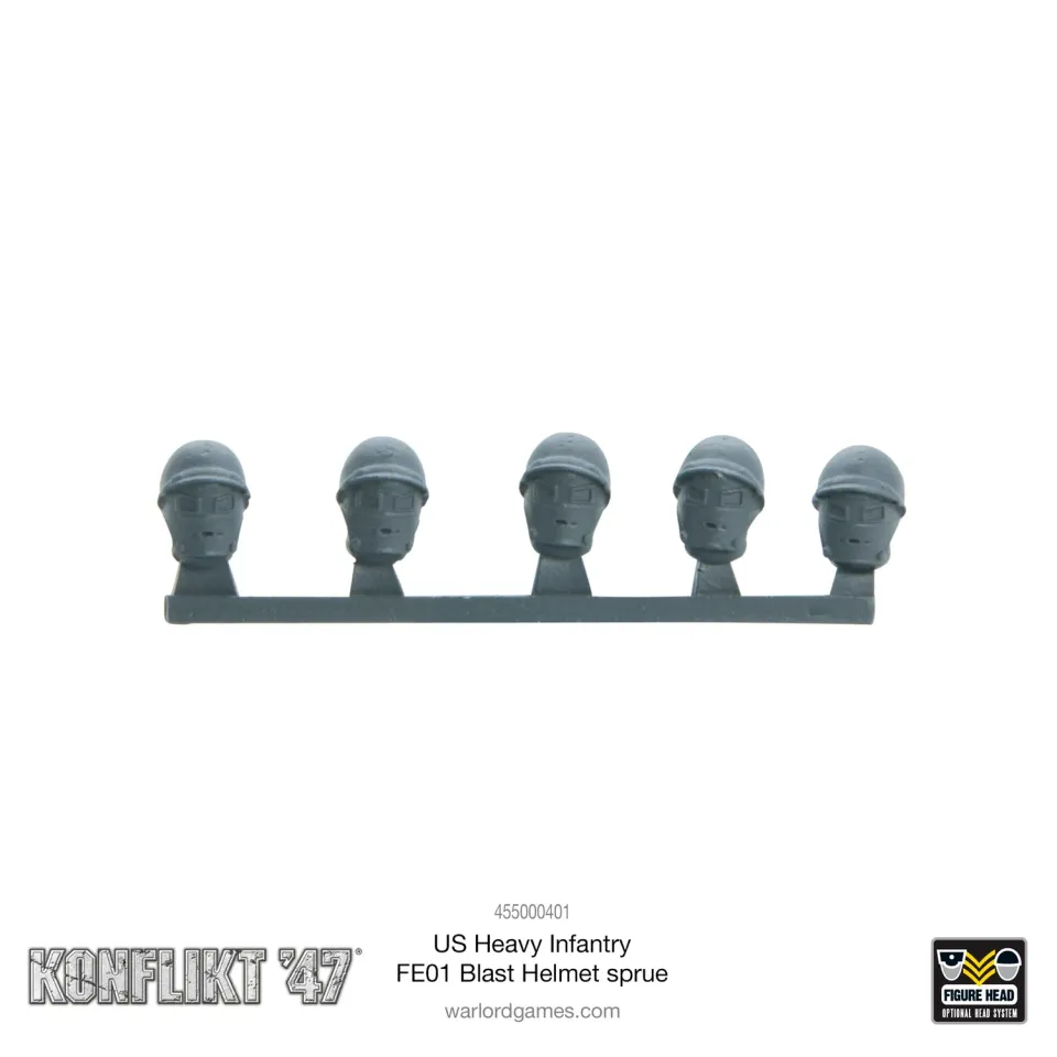 Konflikt ’47 US Heavy Infantry FE01 Blast Helmet sprue casques